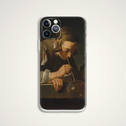 chardin 夏尔丹吹肥皂泡的少年古典油画名画文艺术生手机壳 e334