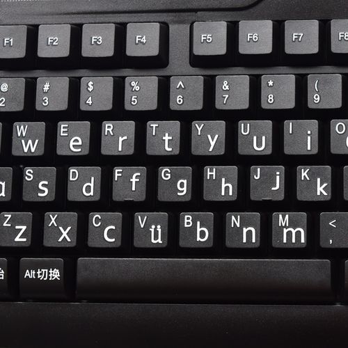键盘电脑大小写拼音有线近视老人小孩学习打字键盘