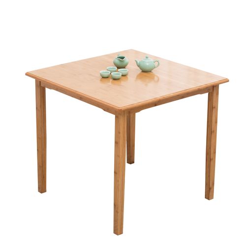 楠竹饭桌四方实木餐桌户型小户家用正方形桌吃餐桌
