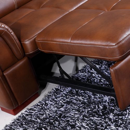 多功能沙发床 储物头层真皮转角l型沙发客厅组合两用小户型沙发床