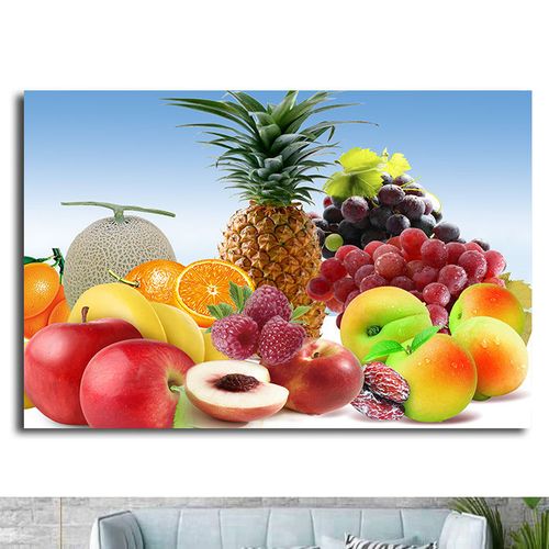 水果蔬菜装饰画自粘客厅厨房超市居家墙贴餐桌背景墙海报2764