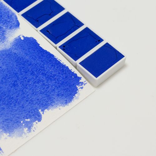 钇铟锰蓝 yinmnblue 全合成半透明稀土手工固体水彩蓝色颜料单一