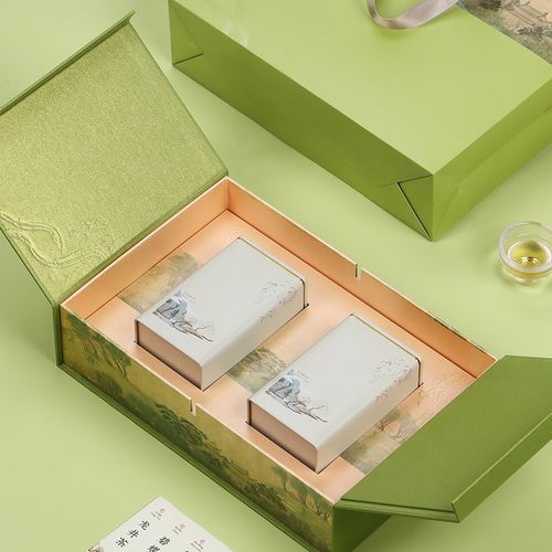 信阳毛尖包装盒空礼盒创意六安瓜片礼盒绿茶茶叶礼盒装空盒定制