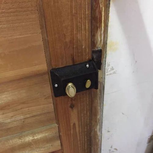 牛头锁老式房门锁牛头牌双保险卧室家用木门防盗门外装暗锁通用型
