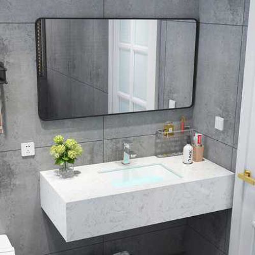 新品现代简约浴室柜组合大理石洗脸盆小户型洗手盆卫生间洗漱洗面