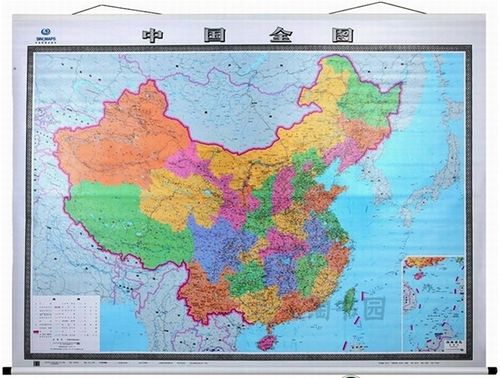 2021中国全图中国地图挂图 政区版 大气卷轴 2米x1.