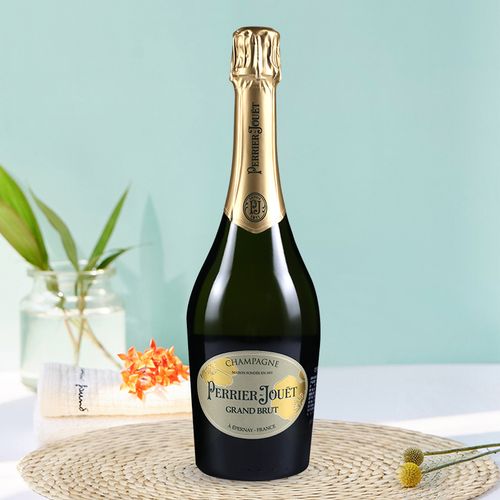 巴黎之花香槟起泡酒法国进口perrierjouet干型香槟气泡酒甜葡萄酒