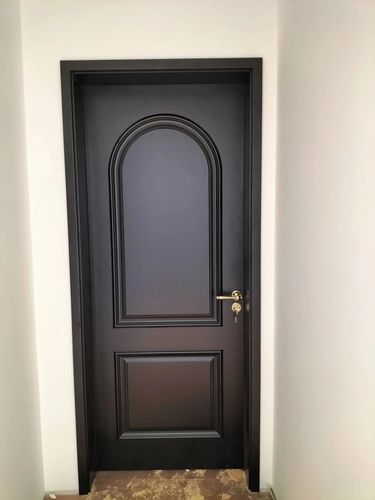 房间门室内门烤漆门书房门儿童门复古木门 实木复合黑色烤漆门款式一