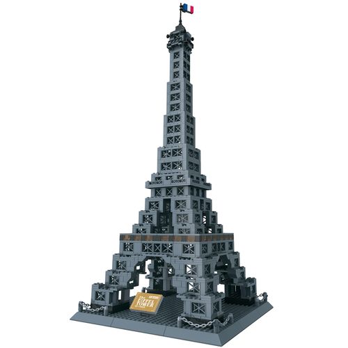 世界建筑积木模型兼容小颗粒拼装立体儿童玩具积木男孩 5215伦敦双子