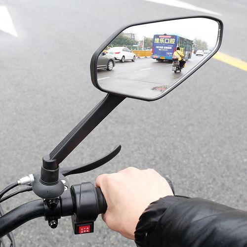 摩托车反光镜改装电动车后视镜大视野大通用踏板车高清倒车镜跨境
