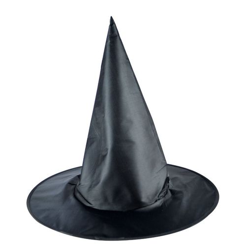 万圣节巫师帽舞会派对帽子巫婆帽子纯黑色尖帽哈利波特帽子魔法帽