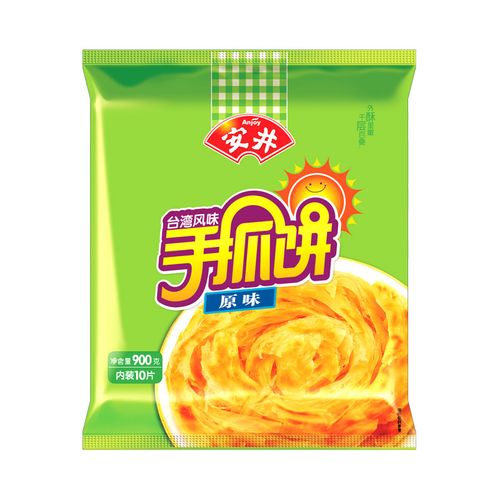 安井原味手抓饼面饼900克/袋食品小麦美味台式食用香味早餐速食