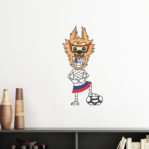 俄罗斯足球运动员卡通木乃伊墙贴壁纸房间贴花