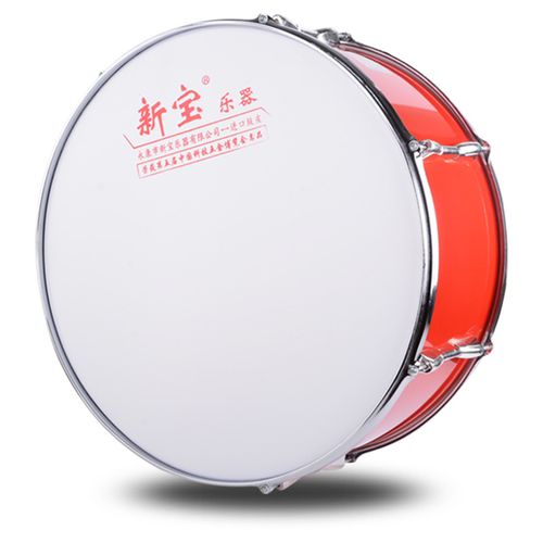 新宝(xinbao)  不锈钢高大军鼓 22英寸 195型 红色22英寸(鼓棒 背带