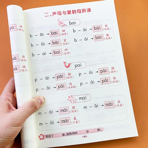汉语拼音拼读训练神器36岁幼儿园中大班学前班拼音教材声母韵母整体认