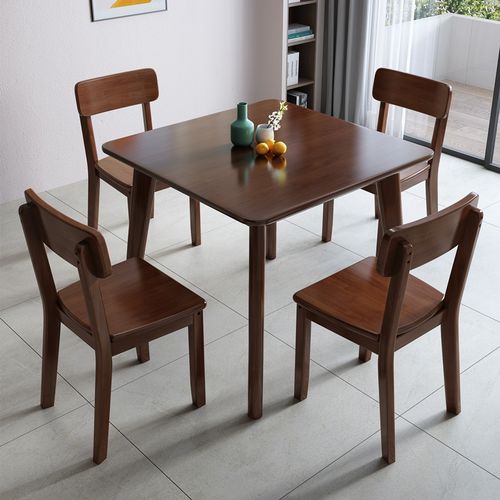 光佰(guangbai)原木四方桌实木餐桌椅组合正方形桌子桌小户型四人家用