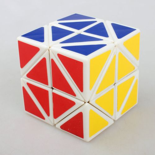 【x-cube 方形直升机魔方 白色】十二轴转棱 正六面体 白底魔方