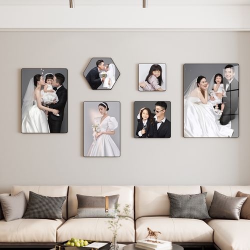照片墙创意相框挂墙组合装饰婚纱照墙上相册客厅背景墙相片打印加