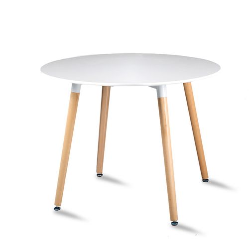 (今日9.5折)伊姆斯四脚圆桌北欧现代实木圆桌子简约餐厅办公洽谈大圆