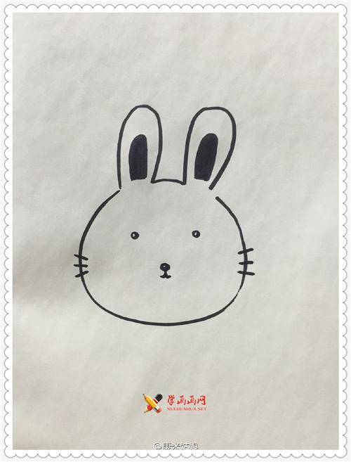 卡通小兔子简笔画教程