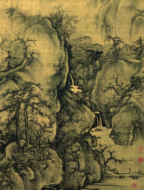 3 x 108.1厘米,台北故宫博物院 藏 此画体现了宋人的"林泉高致".