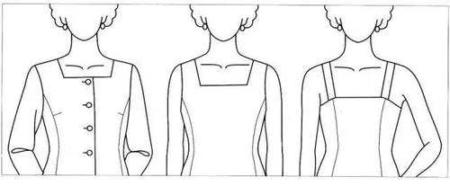 后领口宽的斜度要根据前领口宽的延长线来画出.
