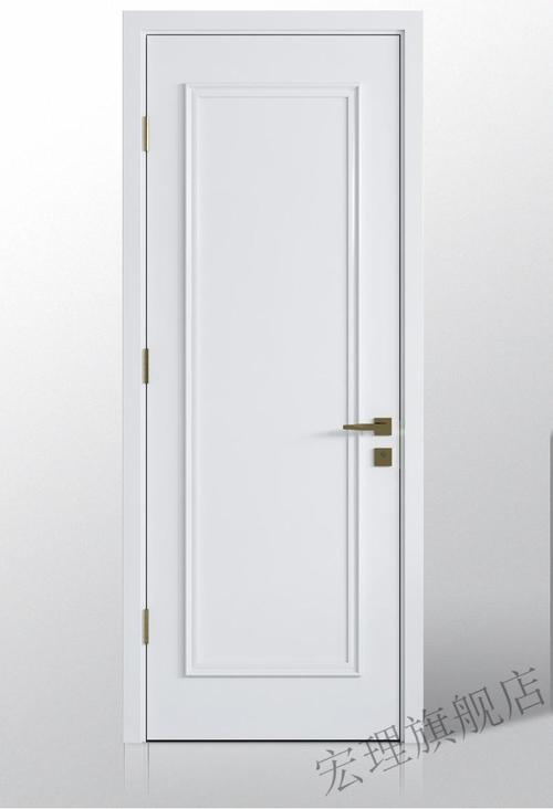 实木复合烤漆门卧室门房门室内门套装门白色现代简约隔音木门 实木芯
