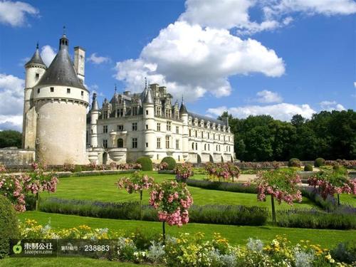 欧洲城堡房地产楼房建筑设计高清背景图片素