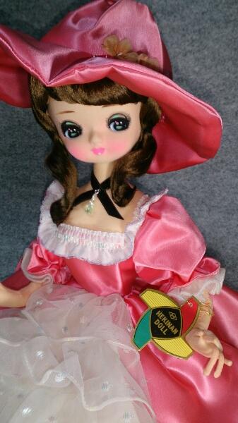 昭和レトロ hekinan doll ピンクドレスの女の子,日本代购,雅虎代拍