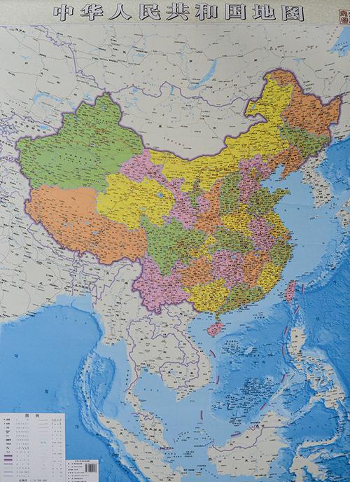 中国竖版地图问世 南海诸岛不再用插图表示[2]- 中国日报网
