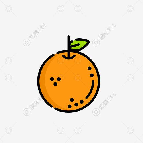 标签:mbe风格装饰图标卡通矢量图免扣png可爱的ppt装饰橘子水果