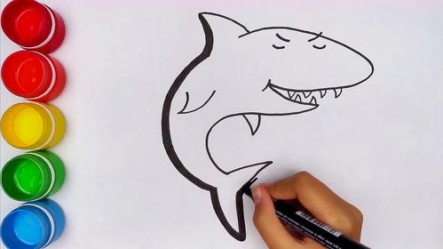 1简单霸气的鲨鱼画法  01:39  来源:秒懂百科-简笔画鲨鱼简单好学