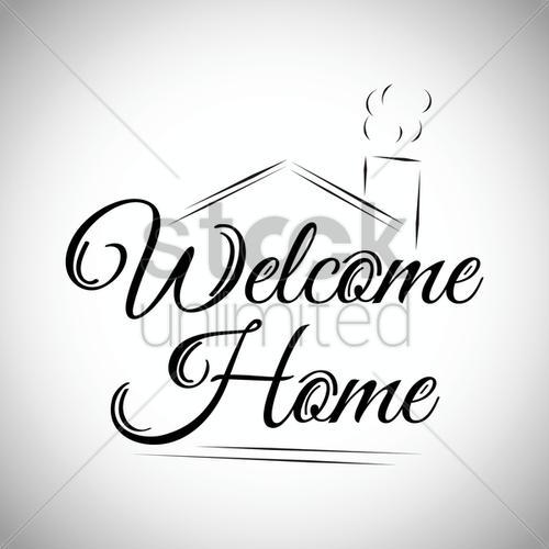 welcome home简笔画