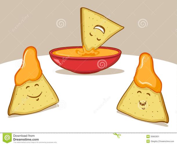 dip and chips clipart