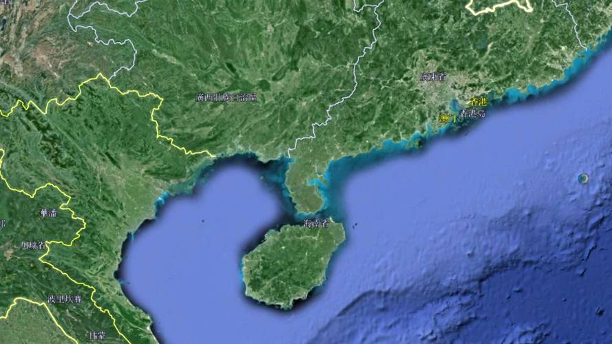 【全景历史地理】从3d卫星地图看雷州半岛,我国三大半岛之一,为何发不