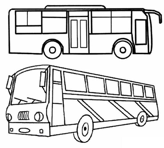 首页 简笔画 交通工具简笔画 儿童简笔画公共汽车 公共汽车简笔画内容