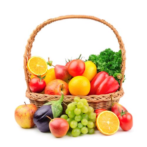 水果和蔬菜水果篮新鲜水果苹果水果店蔬菜水果配送展板背景板苹果海报