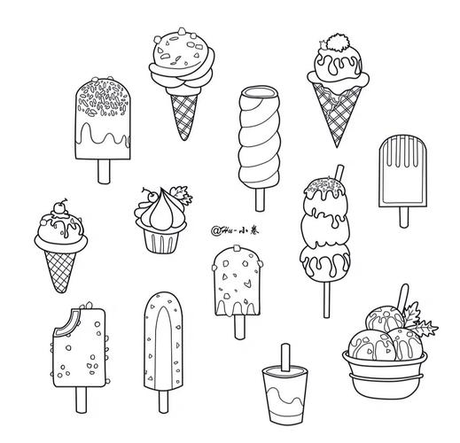 简笔画|冰淇淋