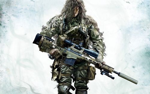 狙击手:幽灵战士2,伪装的士兵 iphone 壁纸