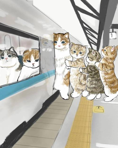 日本插画师靠一组虐心的猫咪插画爆红网络网友太真实了这是我的日常
