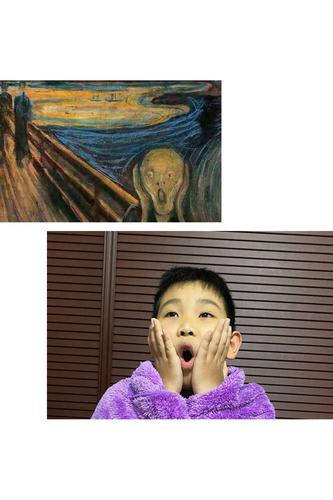 潍坊高新东风学校二年级四班艺术节参赛作品展示之《世界名画模仿秀》
