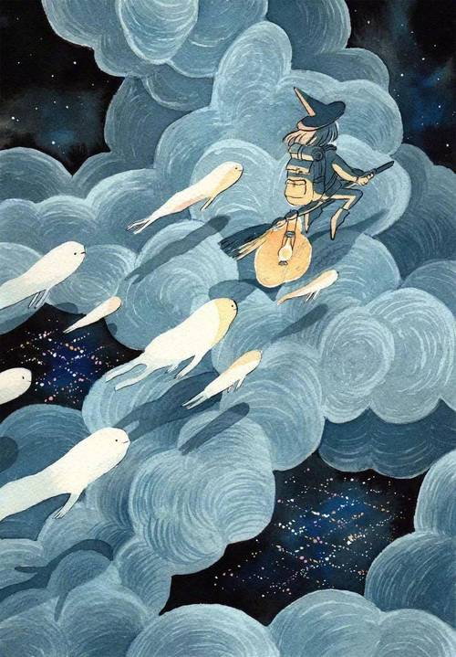 人们甚至称她为北欧"宫崎骏",描绘出了唯美梦幻的魔法的世界.