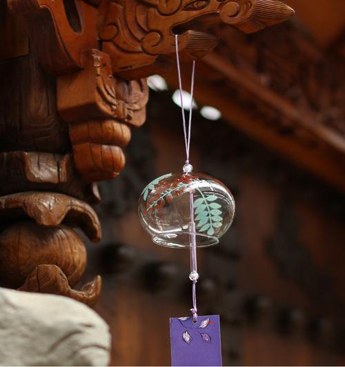 厂家直销 玻璃创意礼品挂件 定制日式手工彩绘风铃 支持混批