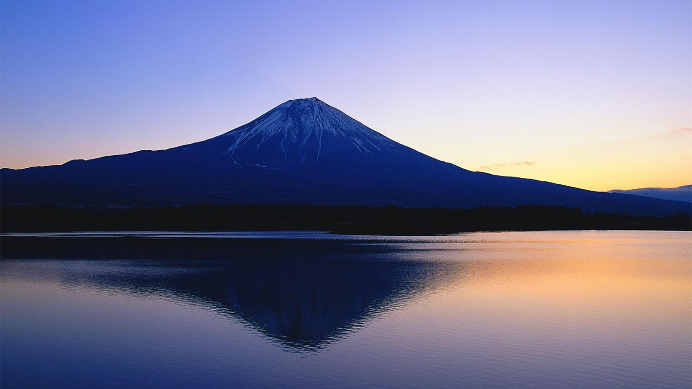 唯美意境日本富士山自然风光高清桌面壁纸(三)