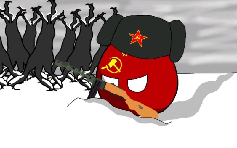 波兰球:雪中行走的苏联球