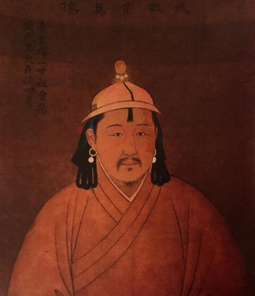 传统美术之元朝皇帝画像,元朝皇帝长得好看不好看?整理素材学习