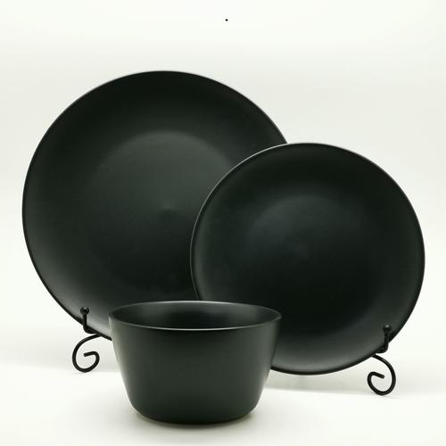 5英寸马特黑釉餐盘陶瓷陶瓷盘子和盘子 材质: 陶瓷/陶土/设备 设计