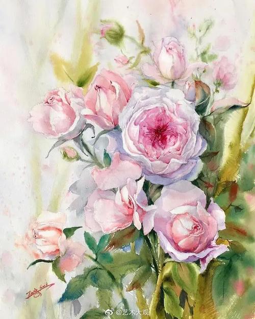 美国女画家jungsook hyun花卉水彩画欣赏