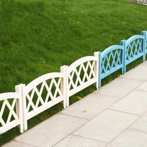 美式复古户外花园防腐木栅栏围栏装饰弧形菱格小篱笆实木护栏隔断