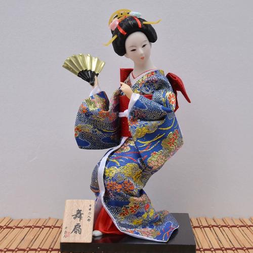娟人娃娃12寸料理餐厅装饰艺妓日本人偶人形和服娃娃摆件家居礼品